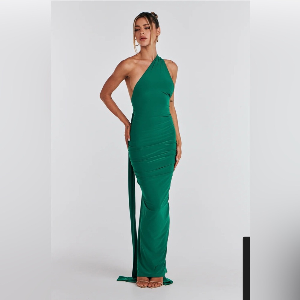 Melani The Label Constantina Dress - Emerald Maxi Dress
